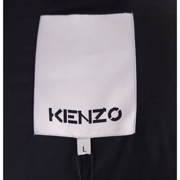 Kenzo Duvet Down Jacket Size L Mens Blue Defect NWT - Picture 14 of 16